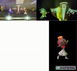 Smeared Canvas with Nintendo Today Clips