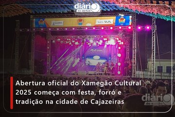 Abertura oficial do Xamegão Cultural 2025 começa com festa, forró e tradição na cidade de Cajazeiras