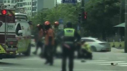 경기 양주시 교차로서 오토바이-차량 충돌...1명 중상 / YTN