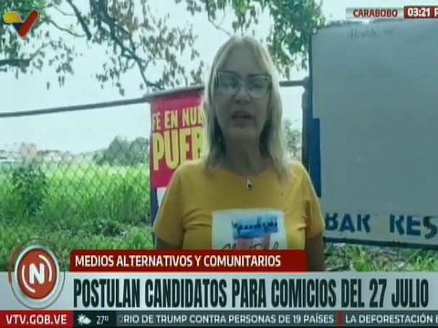 Carabobo | Medios Alternativos y Comunitarios realizan cobertura del proceso de postulaciones