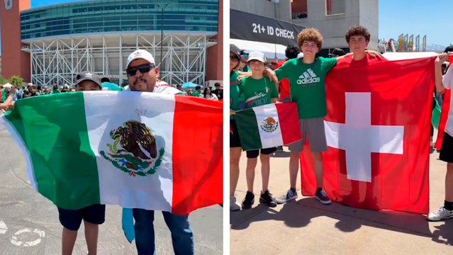 México vs, Suiza: Aficionados mexicanos se hacen presentes a las afueras del estadio Rice-Eccles