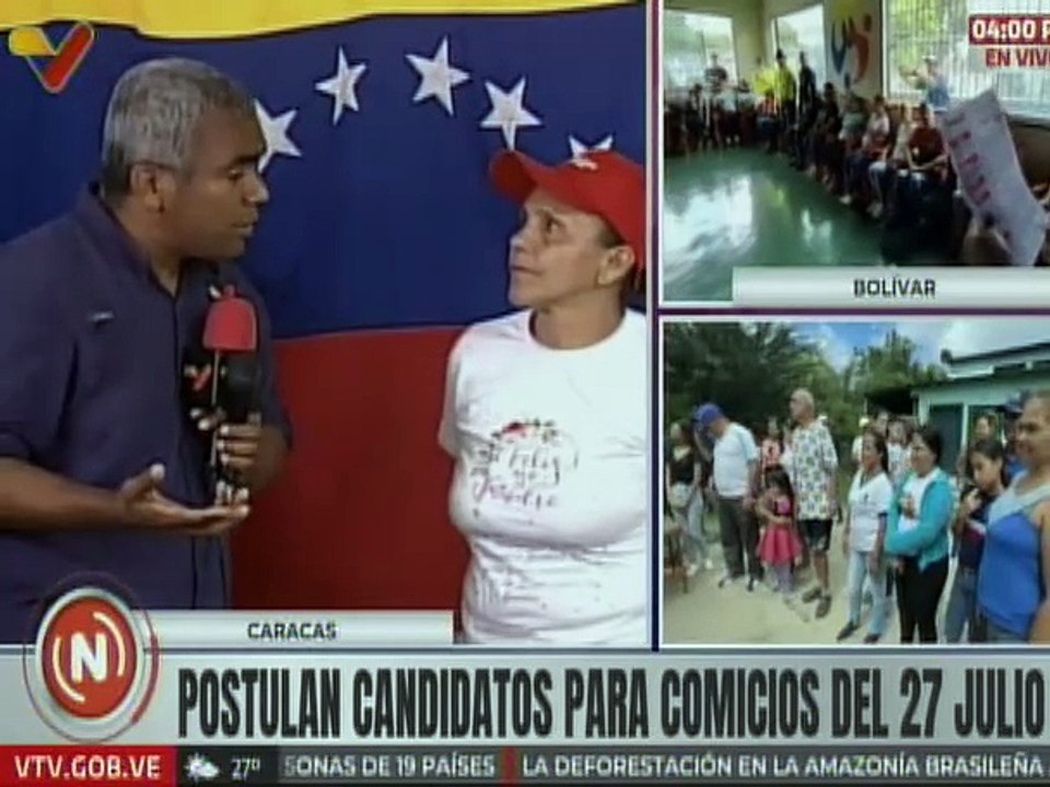 Diferentes comunidades de Caracas postulan candidatos para los próximos comicios electorales del 27J