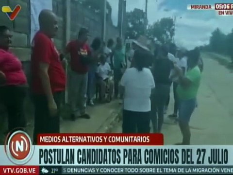 Miranda | Medios Alternativos realizan cobertura de postulaciones para comicios del 27 de julio