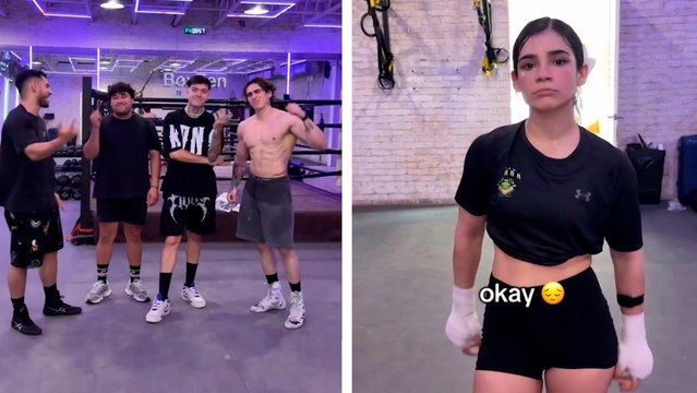 Alana Flores lleva regalos a sus compañeros de box y así reaccionan al regalo de la novia de Sebastián Cáceres