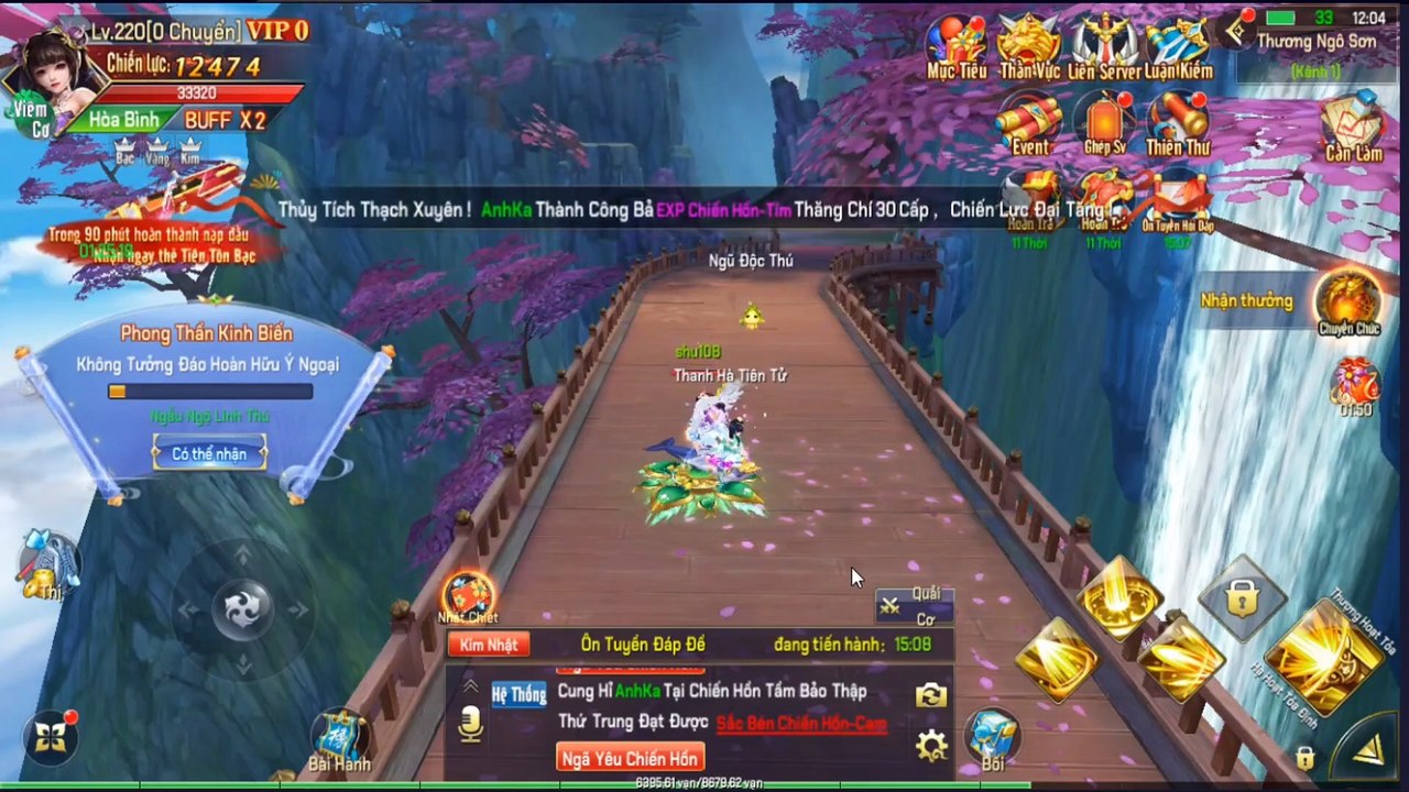 Game Lậu Mobile - Tiên Kiếm Kỳ Hiệp - Android/ios - Open Sever “Kim Quang” + 5.000.000 Xu