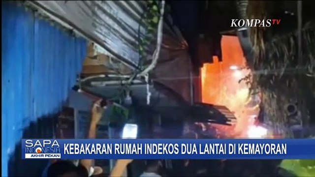 Rumah Indekos di Kemayoran Terbakar Diduga Akibat Sambaran Petir
