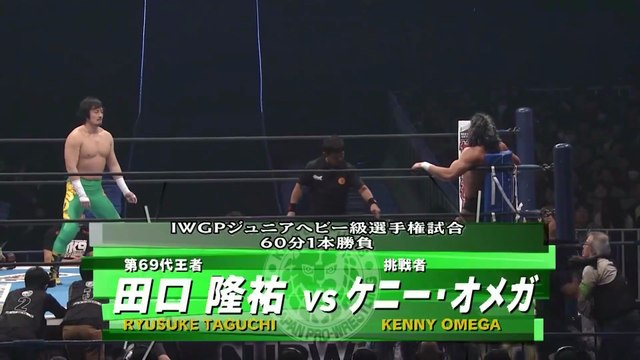 Kenny Omega vs Ryusuke Taguchi - IWGP Jr. HEAVYWEIGHT CHAMPIONSHIP MATCH: WRESTLE KINGDOM 9 (1/4/2015)