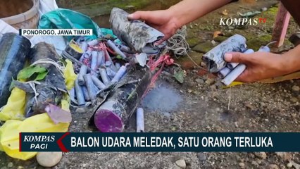 1 Orang Terluka Terkena Ledakan Balon Udara yang Jatuh di Pekarangan