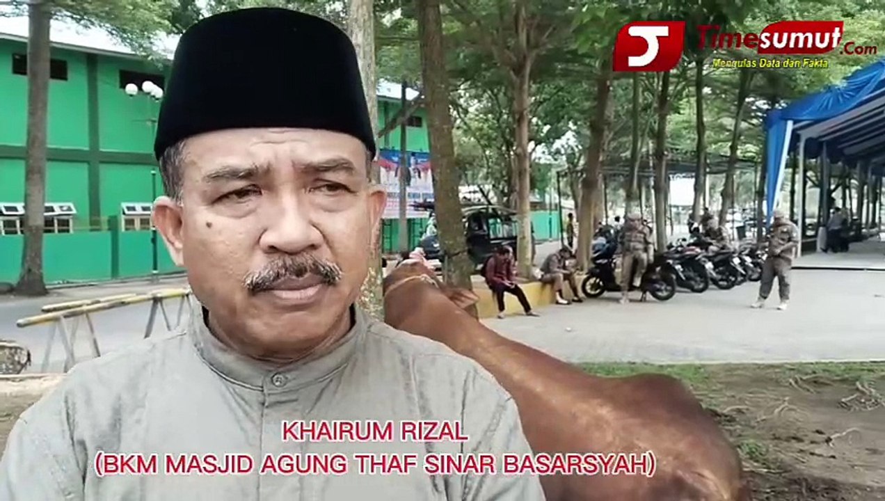 Sapi Qurban Milik Presiden RI Tiba Di Masjid  Agung Sultan Thaf Sinar Basarsyah