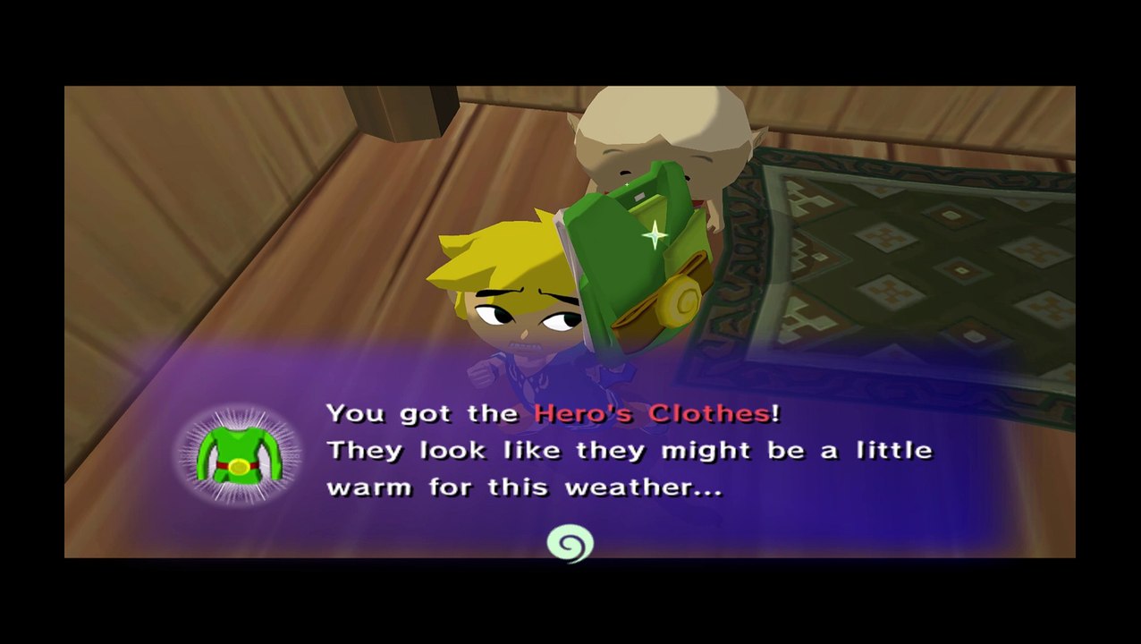 Wind Waker. Having a shield early may trigger Grandma's sad song