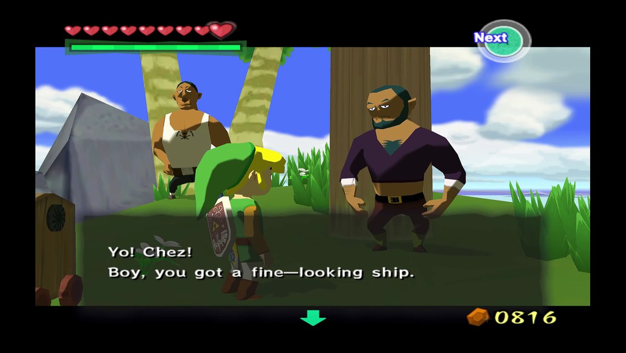 Wind Waker. Recreating E3 dialogue for Ship game P1