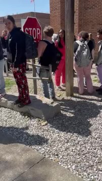 Distracted Kid Walks Into Stop Sign While Texting