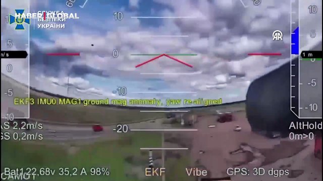 Ukrayna'dan Rusya'ya İHA saldırısına yönelik yeni görüntüler