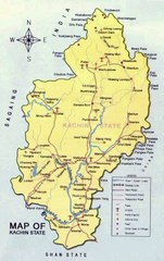 Map of Kachin State. Peta Negara Bagian Kachin. Kachin State Map. Map of State of Kachin. State of Kachin Map. Mapa do estado de Kachin. Carte de l'État Kachin. ကချင်ပြည်နယ်မြေပုံ. Kaart van de staat Kachin. Mapa del estado de Kachin. カチン州の地図. 克钦邦地图