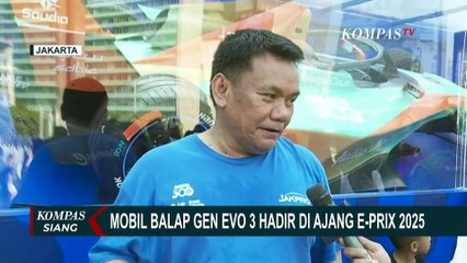 Sambut Jakarta E-Prix 2025, Replika Mobil Balap Gen Evo 3 Dipamerkan di Bundaran HI