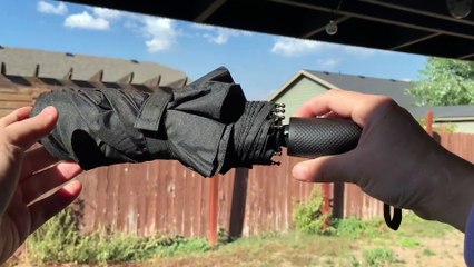 GORILLA GRIP Windproof Compact Stick Umbrella for Rain