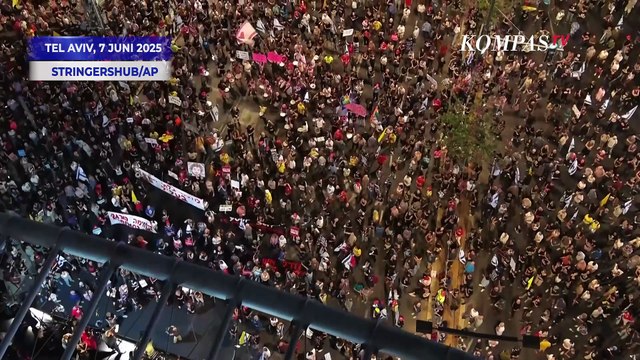 Protes Massal di Tel Aviv Desak Gencatan Senjata di Gaza