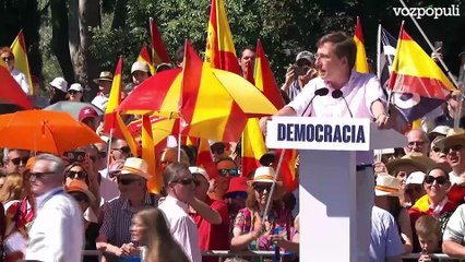 El discurso de Almeida en la manifestación contra