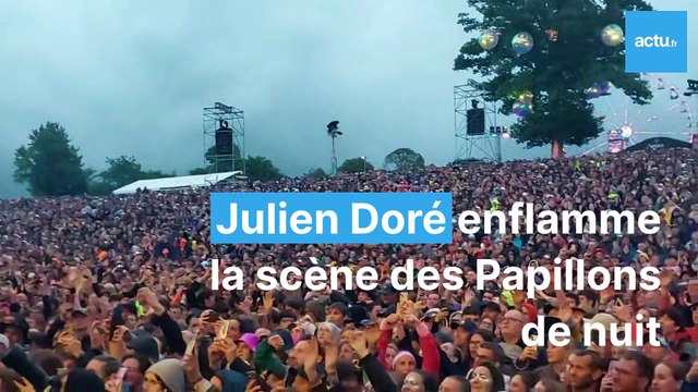 Festival Papillons de Nuit 2025 : Julien Doré met l'ambiance avec une chenille