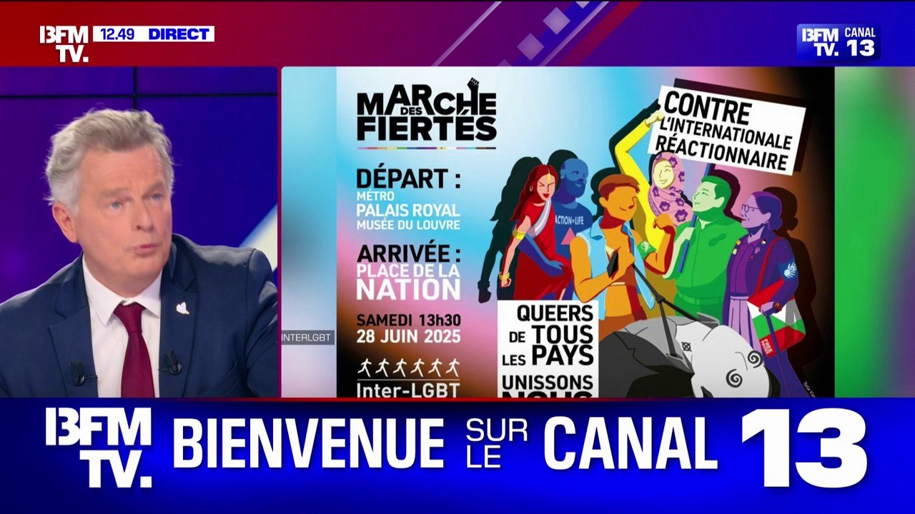 Fabien Roussel sur l'affiche de la marche des fiertés 2025 qui fait polémique: "Ça ne m'interpelle pas plus que ça"
