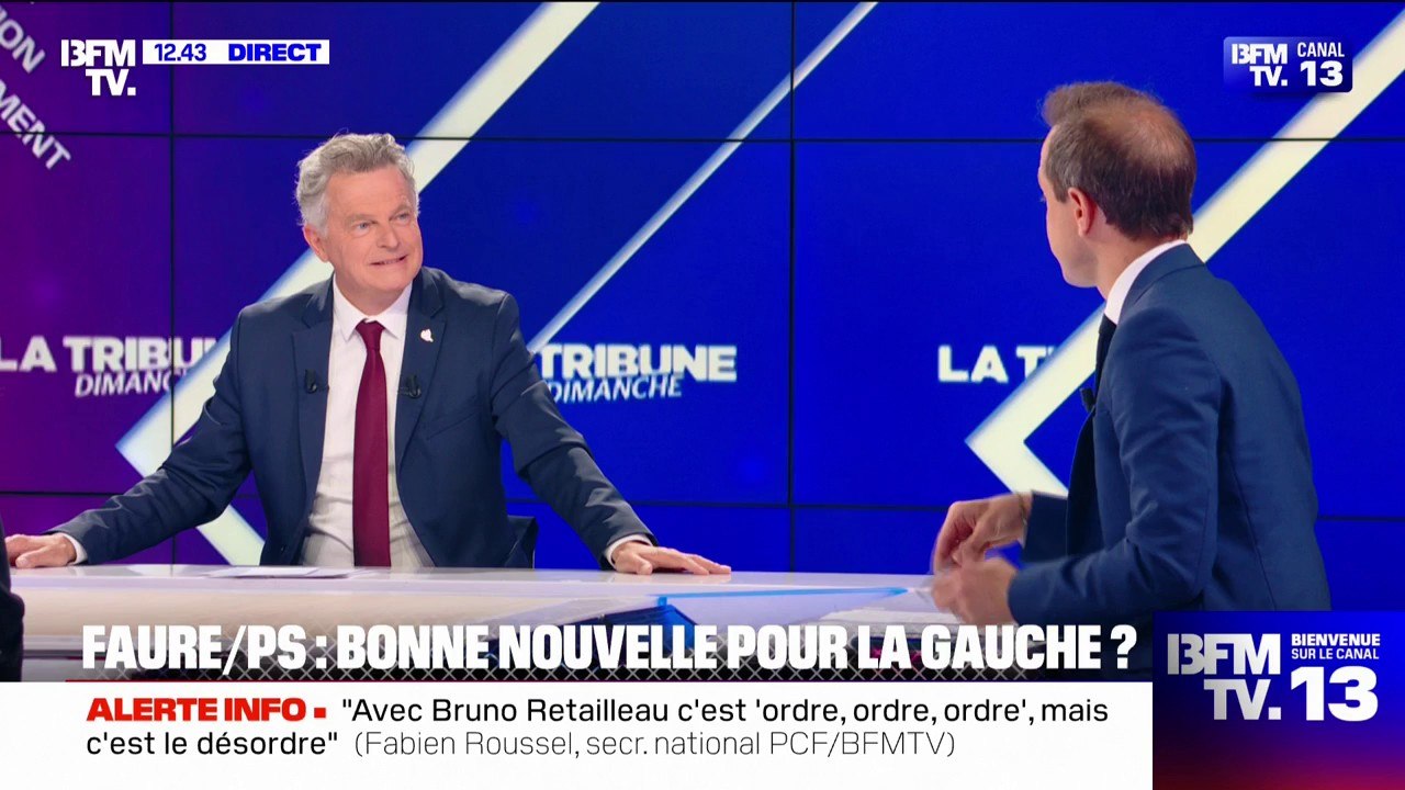 Primaire PS: "J'ai adressé mes félicitations à Olivier Faure", confie Fabien Roussel (PCF)
