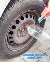 Make your car look brand new by painting the wheel nuts👌🚗