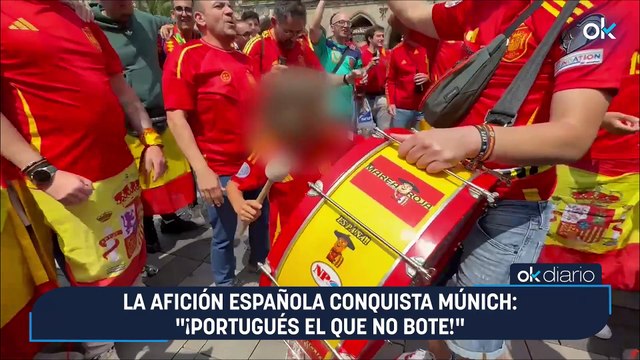 La afición española conquista Múnich: “¡Portugués el que no bote!”