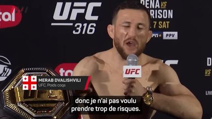 UFC 316 - Dvalishvili, une ceinture et un cadeau de mariage