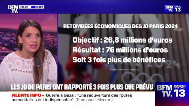 LE CHOIX D'AMÉLIE - Avec 76 millions d'euros, les JO de Paris ont rapporté trois fois plus que prévu