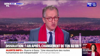 LE CHOIX DE CHRISTOPHE - Un an après la dissolution, le Rassemblement national a-t-il changé de ton?