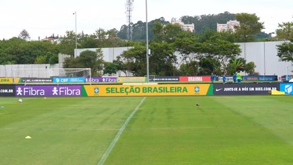 Así entrena Ancelotti con Brasil: momentos con Vinicius y con Casemiro