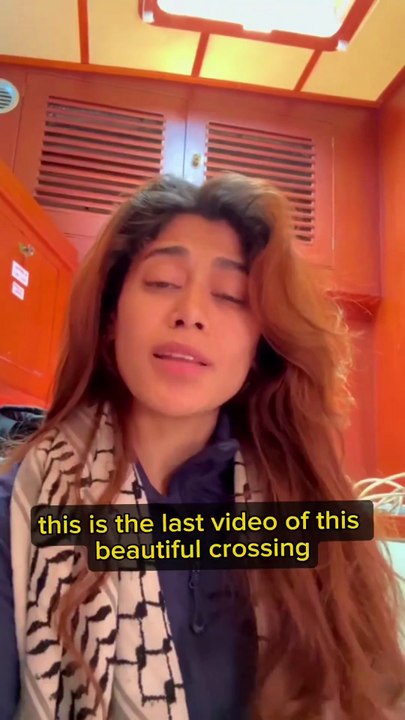 En route vers Gaza, Rima Hassan anticipe une arrestation et témoigne par avance de ce qui va se passer