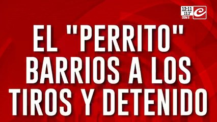 Nahuel “ el Perrito” Barrios a los tiros, herido y detenido en torneo barrial