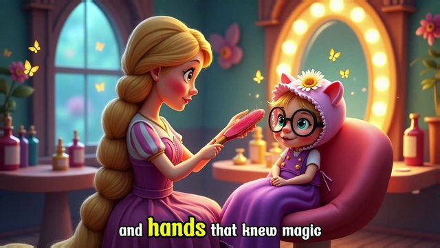 Rapunzel’s Enchanted Hair Salon 🌟 Magical Princess Fairy Tale for Kids Bedtime Story with Life Lessons