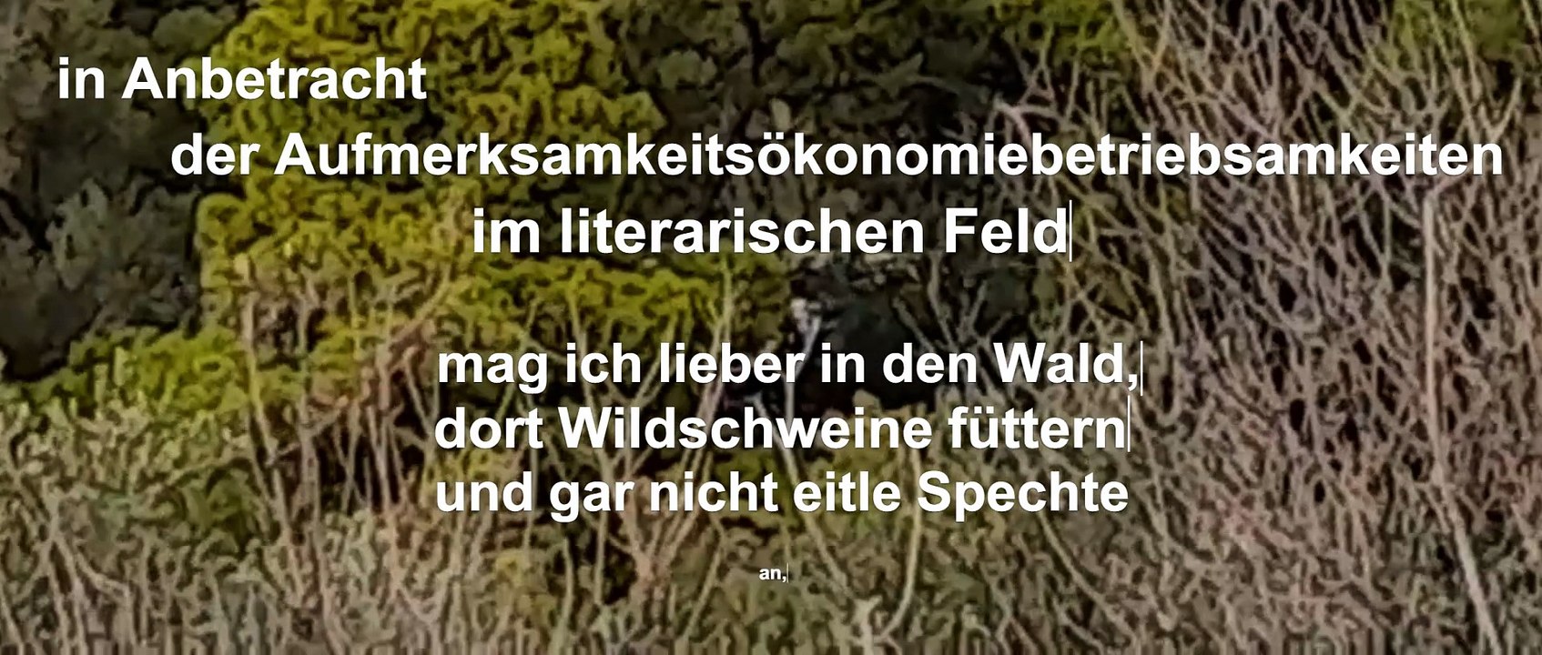 die Silben wiegen nicht viel, wenn die Sätze dienstfertig laufen