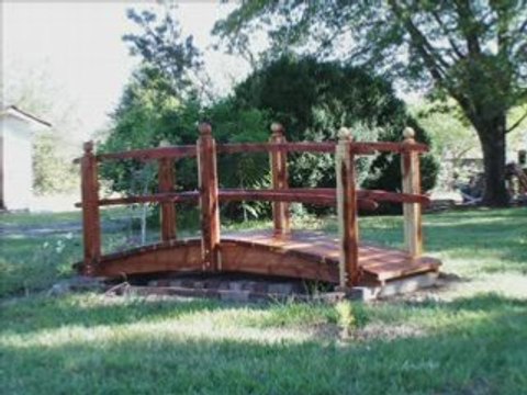 Landscape bridges redwood garden lanscape bridges