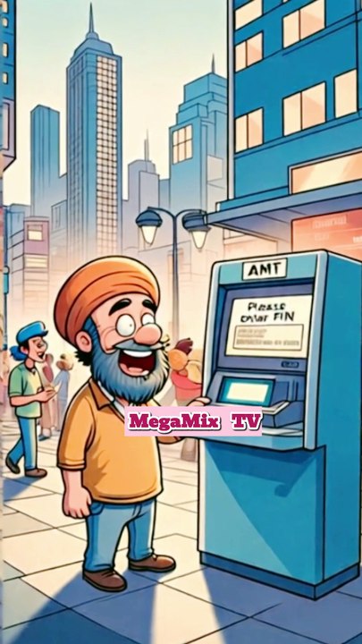 Funny joke video ATM Ne PIN Mangya, Sardar Ji Ne Bio Data Ditta
