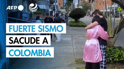 Un fuerte y largo sismo sacude a Colombia