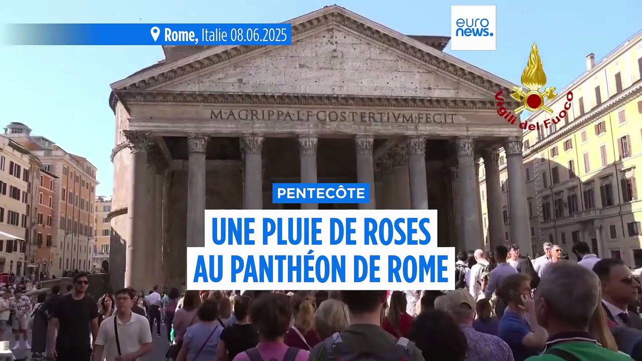 À Rome, une pluie de pétales de roses pour célébrer la Pentecôte
