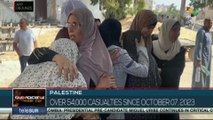 The death toll in Gaza has surpassed 54.000 since October 7, 2023