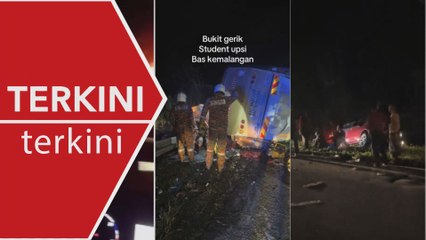[TERKINI] 15 pelajar UPSI maut, puluhan cedera nahas bas dan MPV dekat Tasik Banding