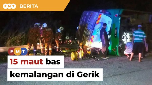 15 maut bas bawa pelajar UPSI kemalangan di Gerik