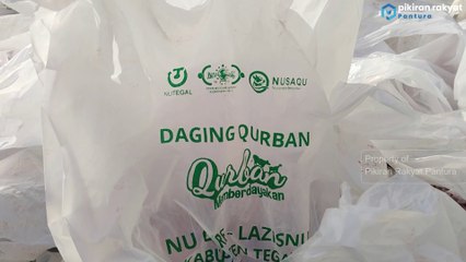 LAZISNU KABUPATEN TEGAL LAKUKAN SEMBELIHAN 2 SAPI DAN 28 KAMBING