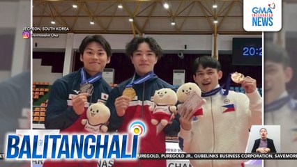 Carlos Yulo, wagi ng ika-4 na sunod na gold medal sa floor exercises sa Asian Gymnastics Championships | Balitanghali