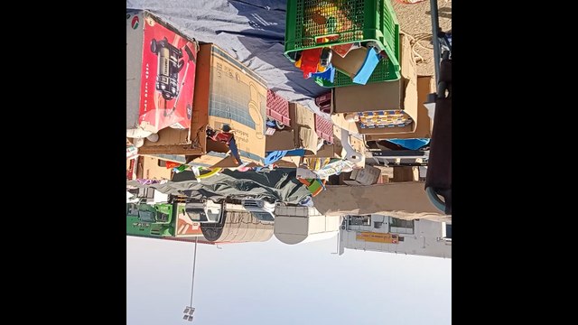 Shops in the open market without houses