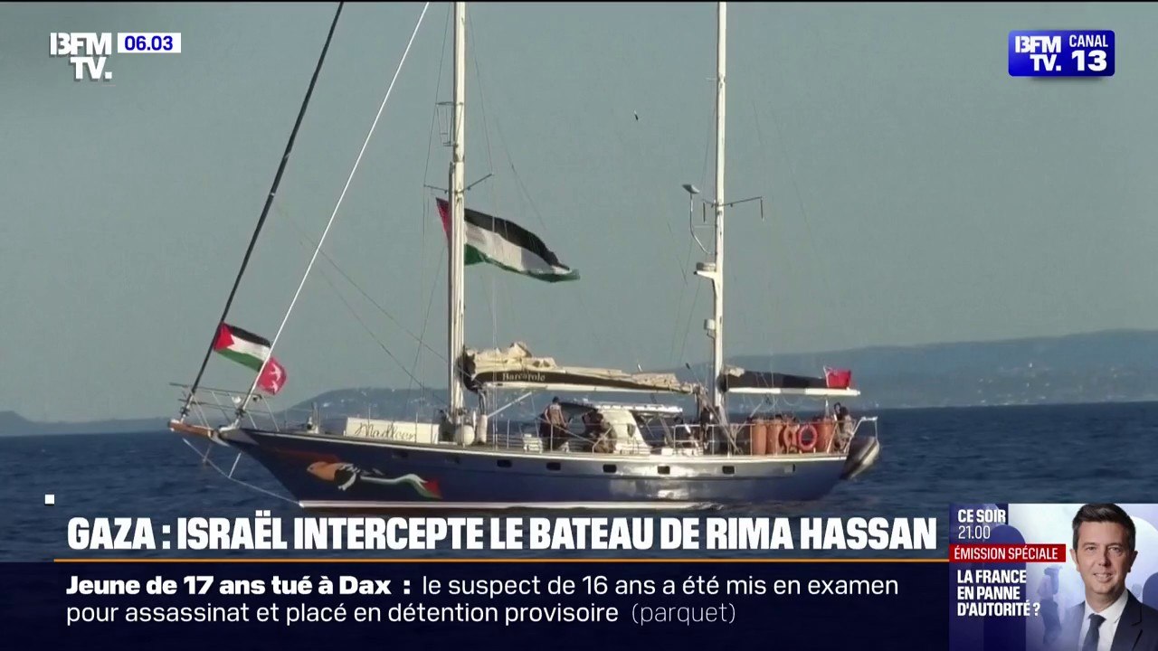 Gaza: l'armée israélienne intercepte le bateau humanitaire de Rima Hassan