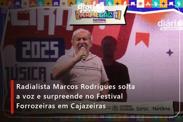 Radialista Marcos Rodrigues solta a voz e surpreende no Festival Forrozeiras em Cajazeiras