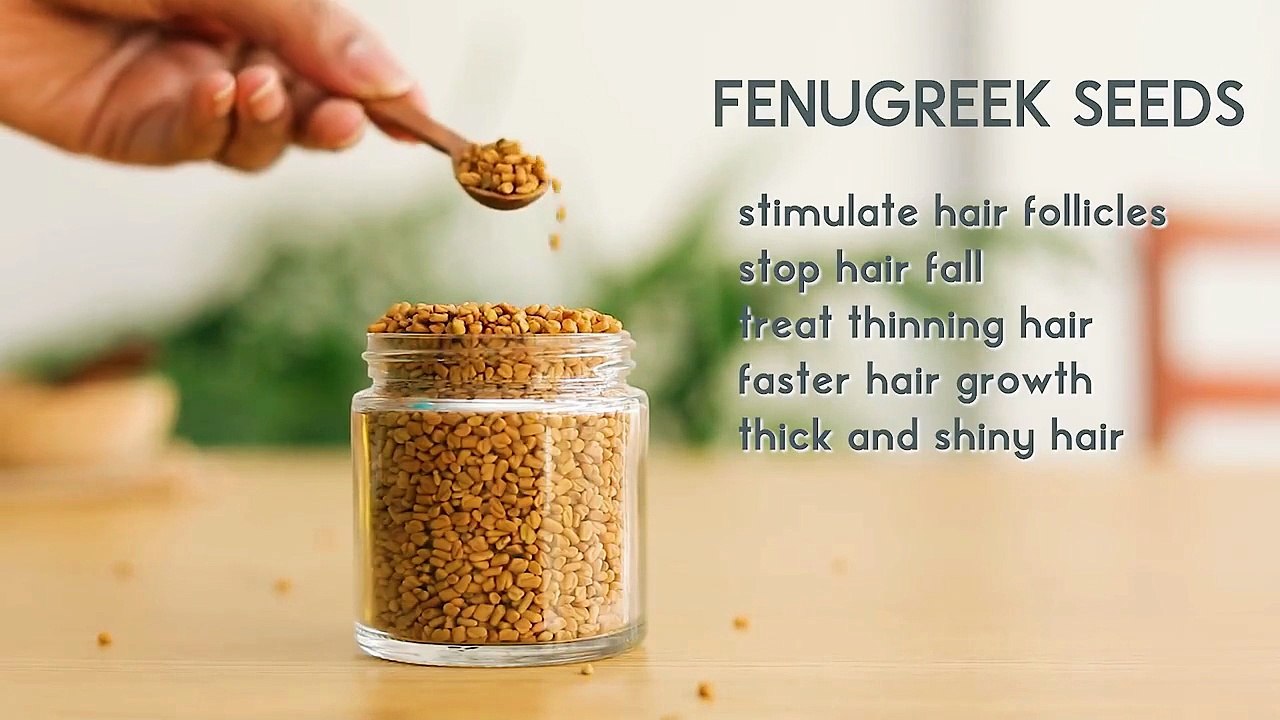 2 powerful HAIR GROWTH SEEDS to stop hair fall and regrow thinning hair