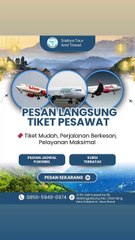 Pesan Langsung Tiket Pesawat WA 0856-5949-0974 Terdekat