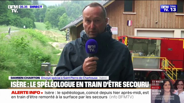 Le spéléologue coincé depuis dimanche après-midi est en train d'être remonté à la surface par les secours